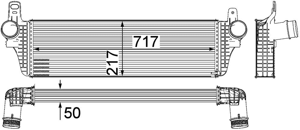 MAHLE CI 242 000P Ladeluftkühler BEHR PREMIUM LINE