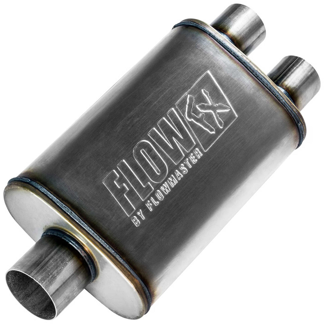 Flowmaster 72198 Auspuffschalldämpfer, 1 Packung, gebürstet