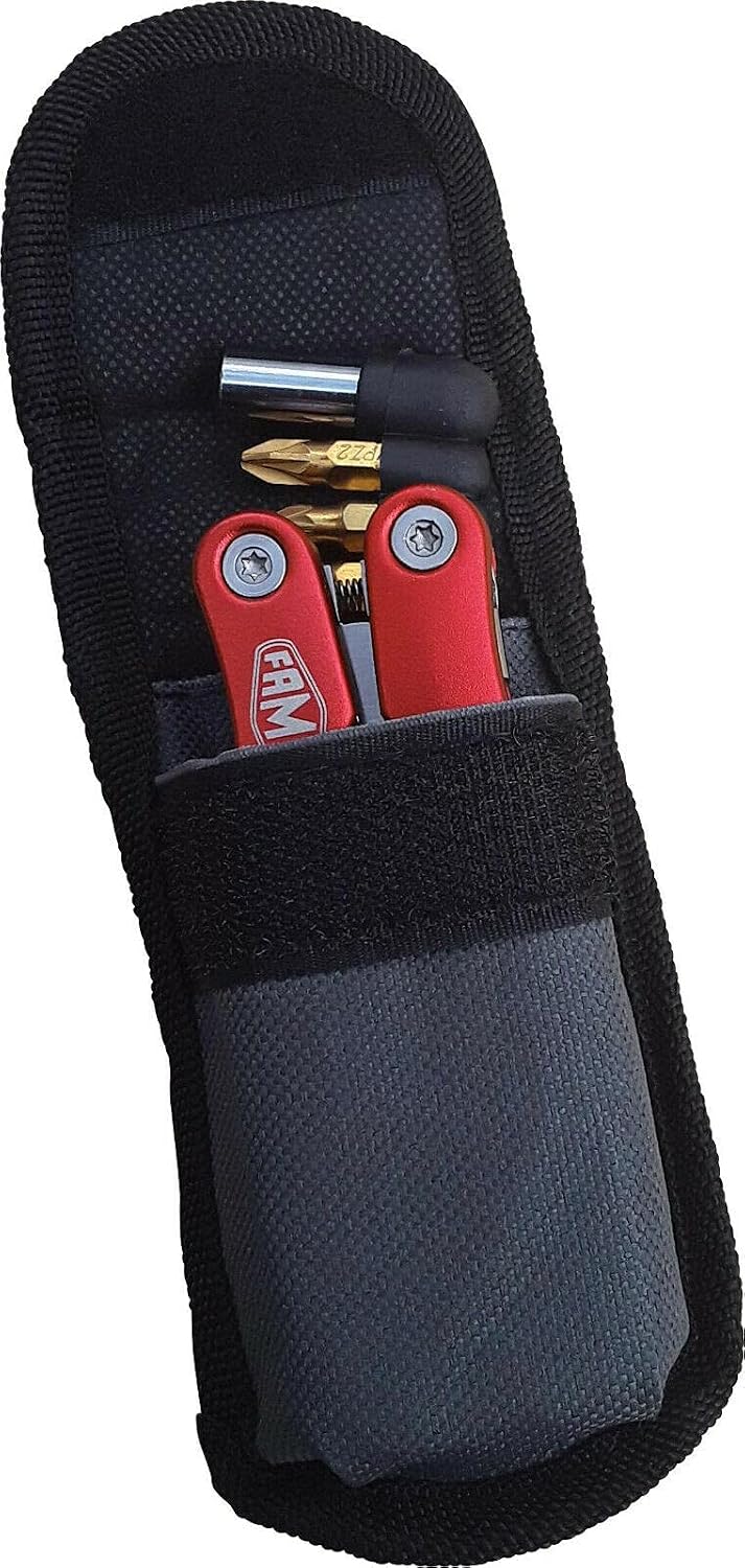FAMEX 14006 Multitool Multifunktionswerkzeug | für Fahrrad Camping Outdoor Geschenk | Mit tragbarer