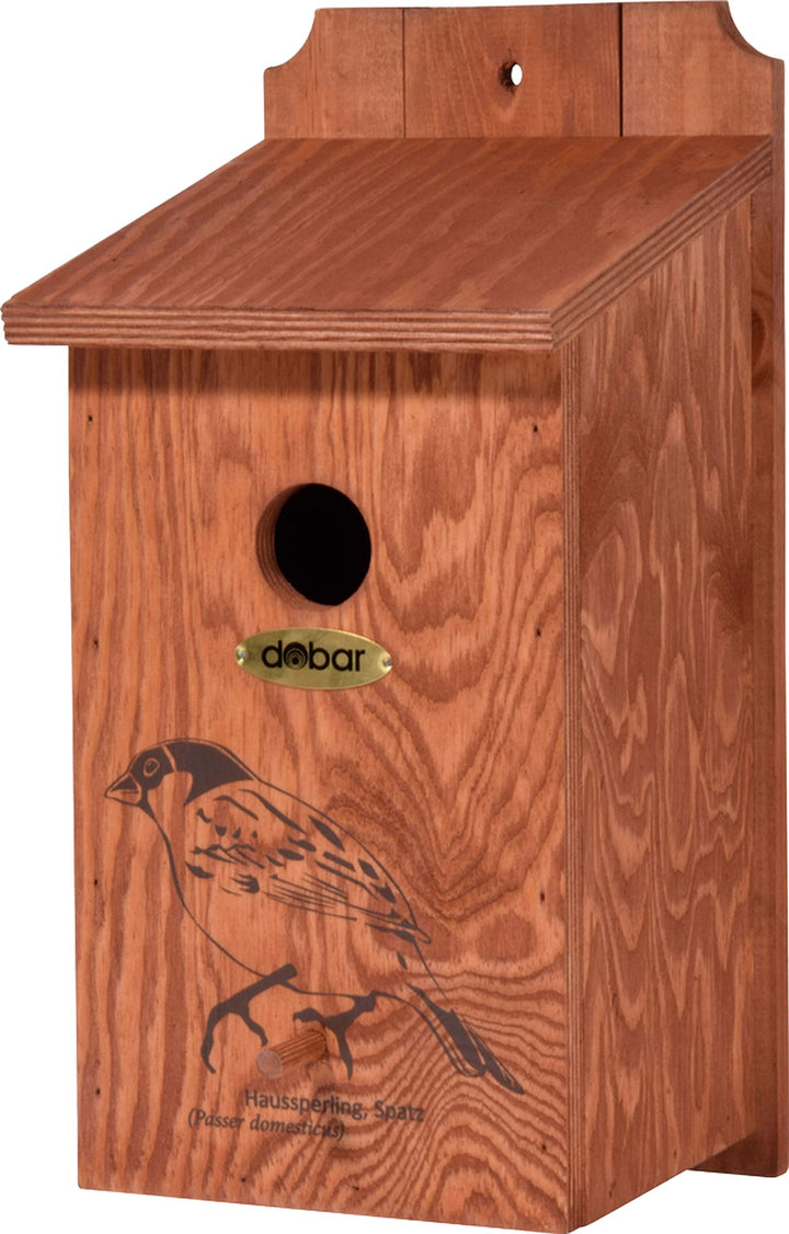 dobar® green label 22364FSCe Nistkasten "Haussperling" - Sperlingskasten Holz - Nisthilfe für Wildvö