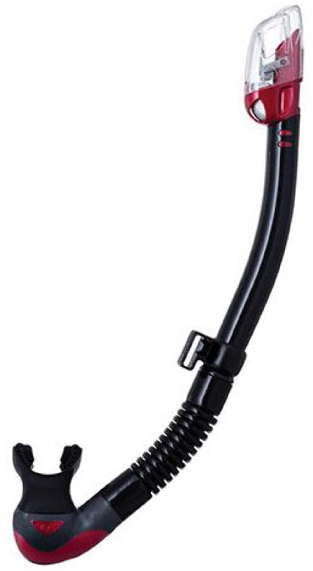 Trocken schnorchel Tusa Hyper Dry Elite 2 - tauchen erwachsene Schwarz/Metallic Rot, Schwarz/Metalli