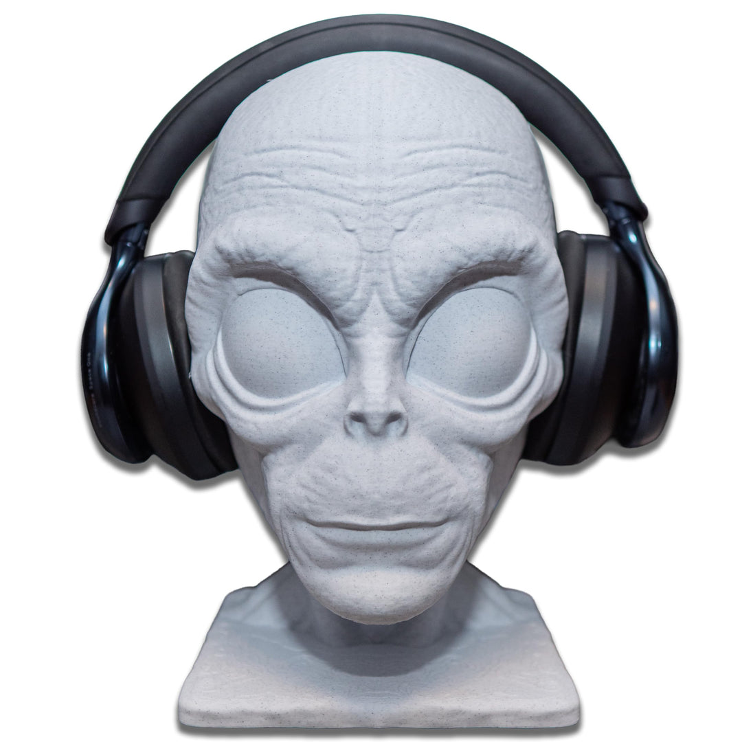 Generisch Alienkopf Kopfhörer Ständer, Kopfhörer Halter, Gaming Zubehör, Tisch Dekoration, Brillen-H