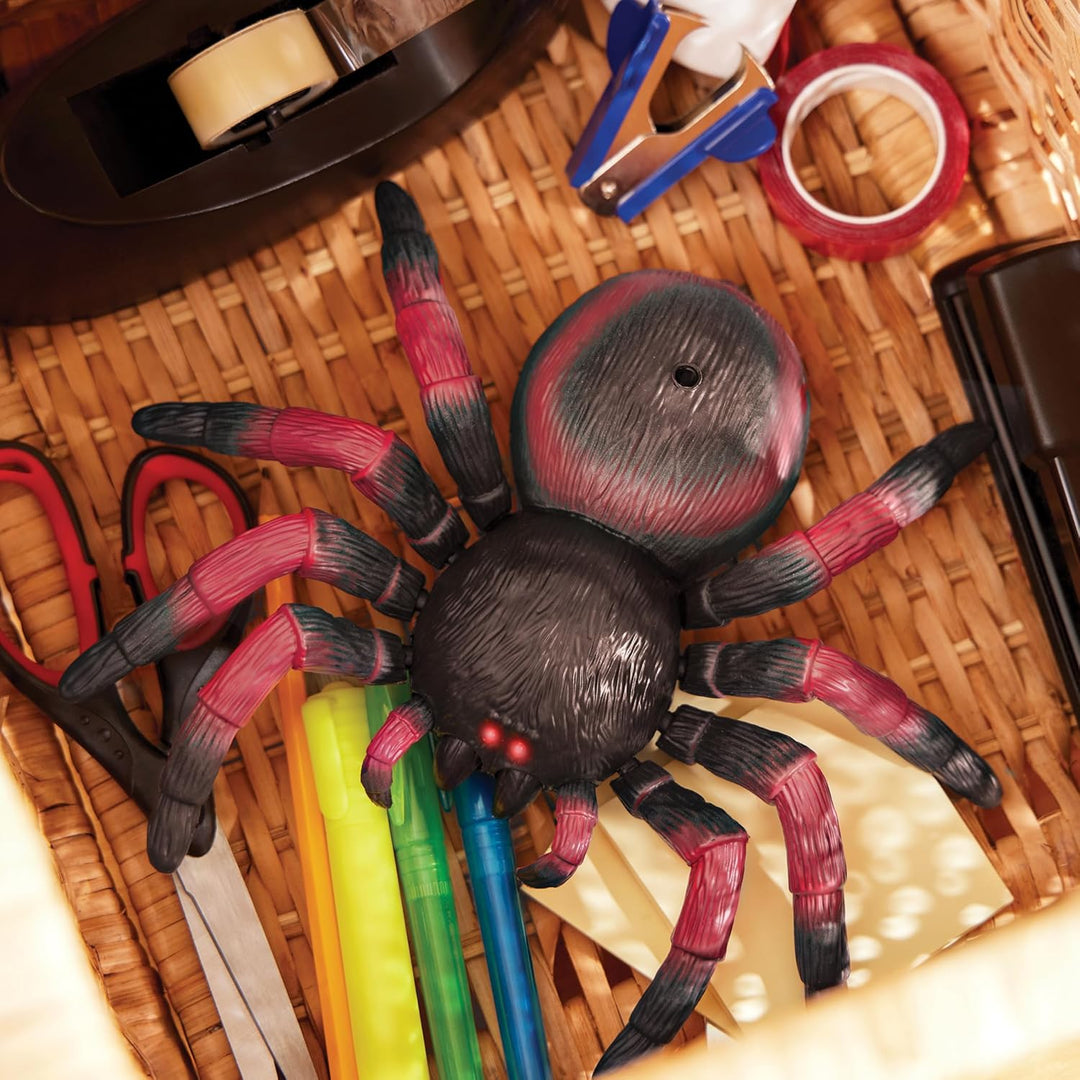 Terra Ferngesteuerte Spinne Rot – RC Vogelspinne mit leuchtenden LED Augen und Fernbedienung – Taran