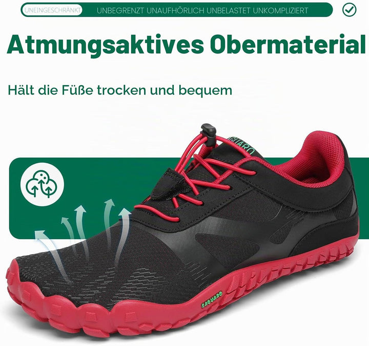 SAGUARO Unisex Barfussschuhe Laufschuhe Minimalistische Outdoor&amp;Indoor Fitnessschuhe GR36-48 37 EU J