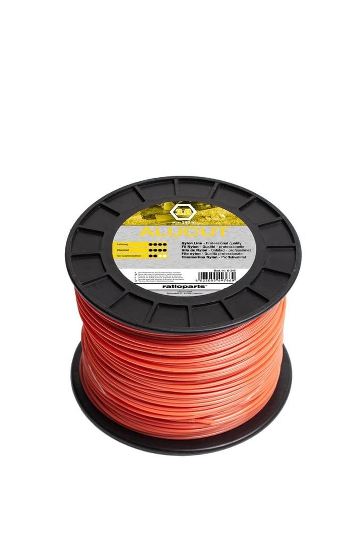 Freischneider, Trimmer Nylonfaden 6-Kant Alucut, 3,0 mm, 240 Meter, Rasentrimmer