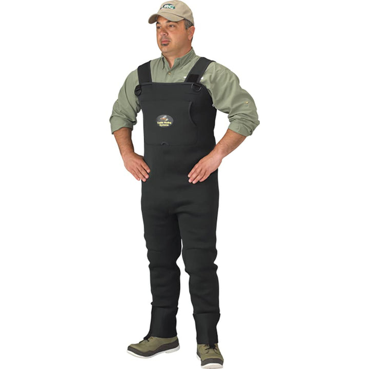 Caddis Herren Neopren-Strumpfhose, Grün XL Lang
