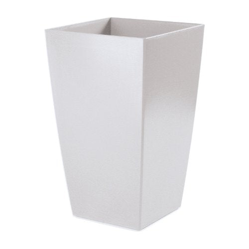 Blumentopf Pflanzenkassette Blumentopf Blumenkübel Weiss B/H/T - 33/55/33cm