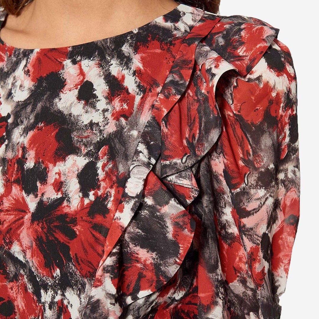 KAPORAL Damen Damenkleid-Modell NINA-Farbe: Wine-Grösse M, XS