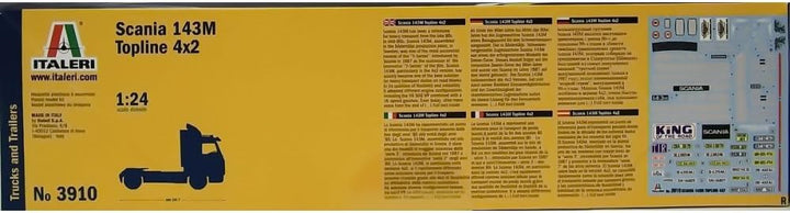 Italeri 3910-1:24 Scania Topline 4x2, 143 m, Fahrzeuge