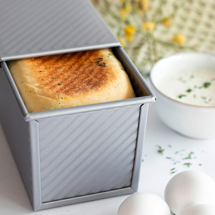 Städter we love baking Toastbrotform mit Deckel, 21,5 x 12 cm, Antihaftbeschichtung, PFAS frei, Temp