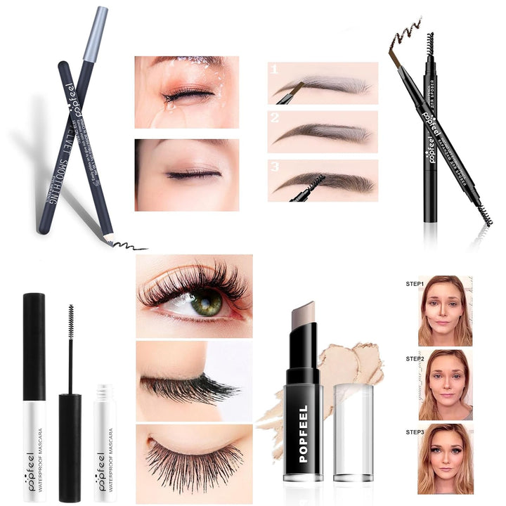 CHSEEO 26 Stück Mehrzweck Make-up-Set All-in-One Make-up-Geschenkset Kosmetik-Palette Starter Kit Li