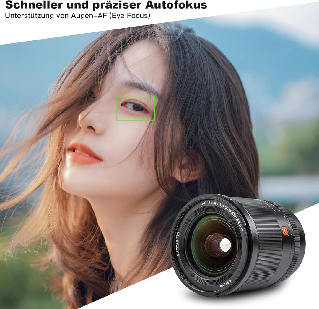 VILTROX 13mm F1.4 XF Autofokus Objektive für Fuji X Mount Kamera Objektive Lenses kompatibel Fujifui