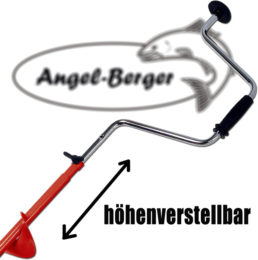 Angel-Berger Höhenverstellbarer Eisbohrer zum Eisangeln
