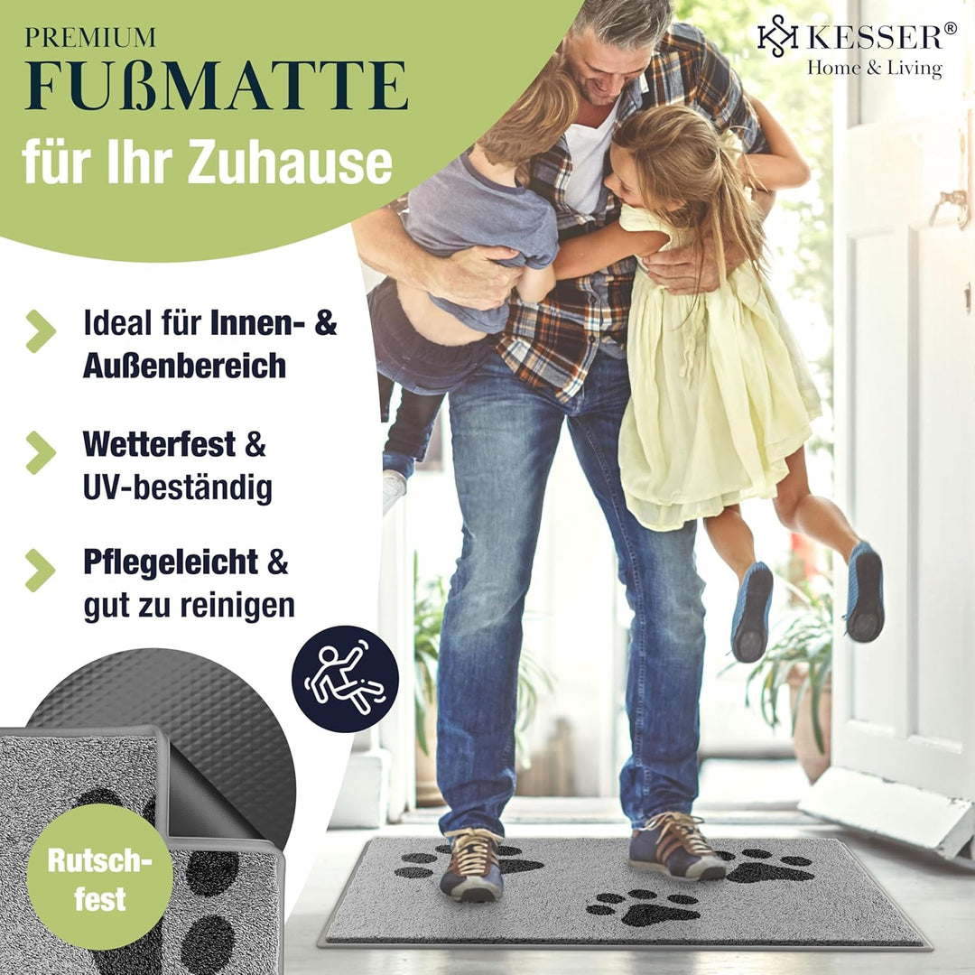 KESSER Schmutzfangmatte, Profi Fussmatte in vielen Grössen, Türmatte, Teppich, Fussabtreter &amp; Fussab