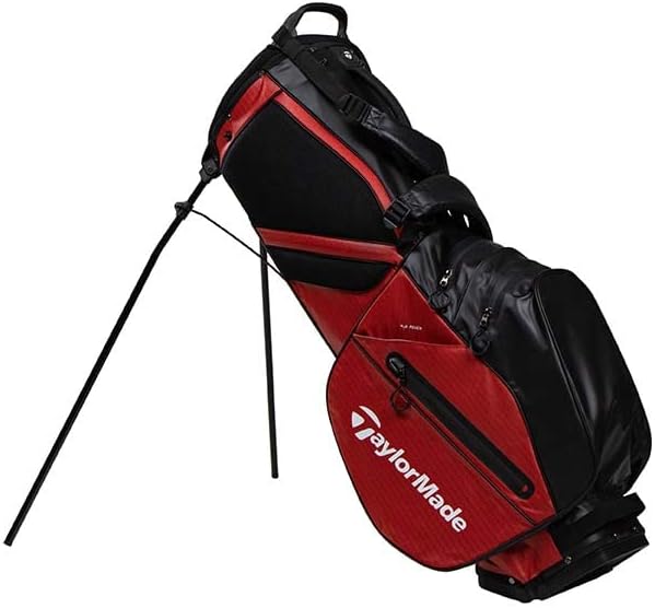 TaylorMade Flextech Waterproof wasserdichte Standtasche Einheitsgrösse Rot, Schwarz und Weiss, Einhe