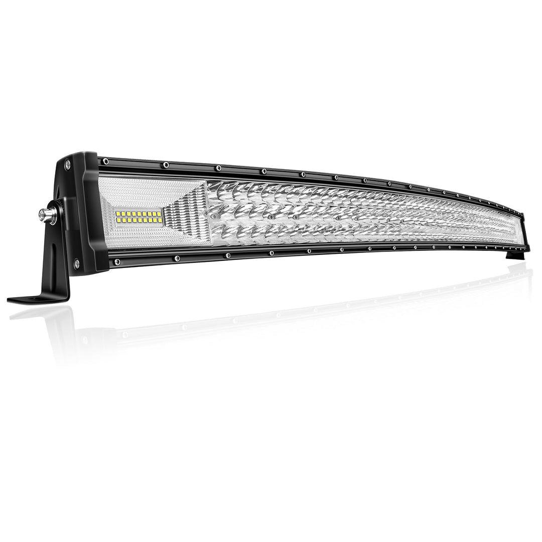 PICAA 3 Rows Gewölbt 42 Zoll LED Lightbar 540W Lichtbalken Arbeitsscheinwerfer Flutlicht Spotlight f