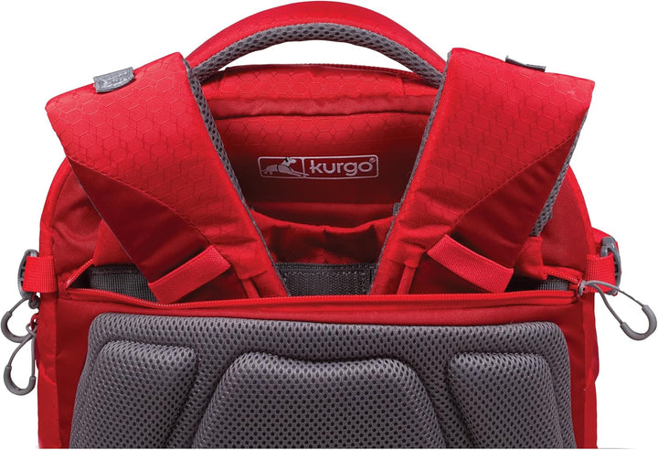 Kurgo G-Train Rucksack, Mit integriertem Hundefach, Wasserfester Boden, Mit Flaschenhaltern, Für Hau