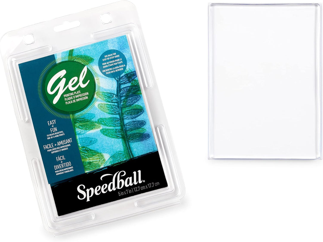 Speedball 12,7 x 17,8 cm Gel-Druckplatte, transparent 5" x 7", 5" x 7"