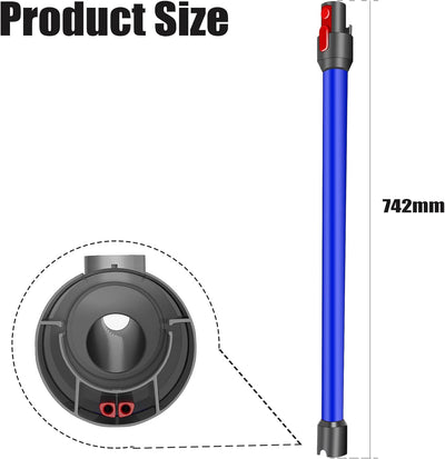 Italdos Verlängerungsrohr Teleskoprohr Rohr Kompatibel für Dyson V7 V8 V10 V11 V15 Länge 73 cm Schne