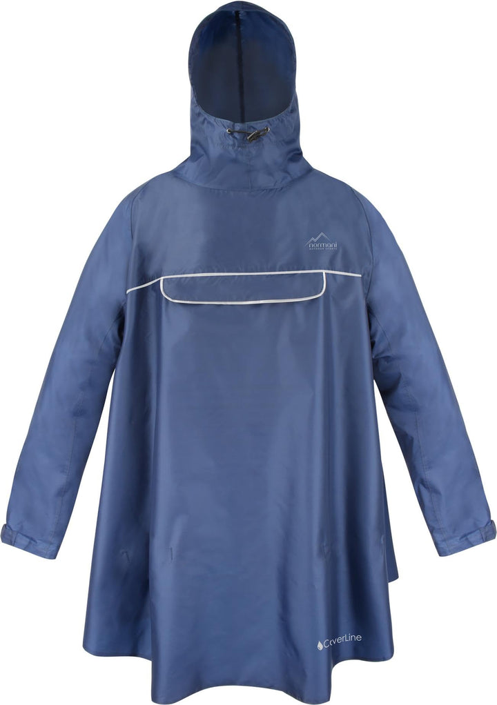 normani Regenponcho mit Ärmeln und Brusttasche für Damen und Herren (S-3XL) -YKK Brusttasche und 3M™