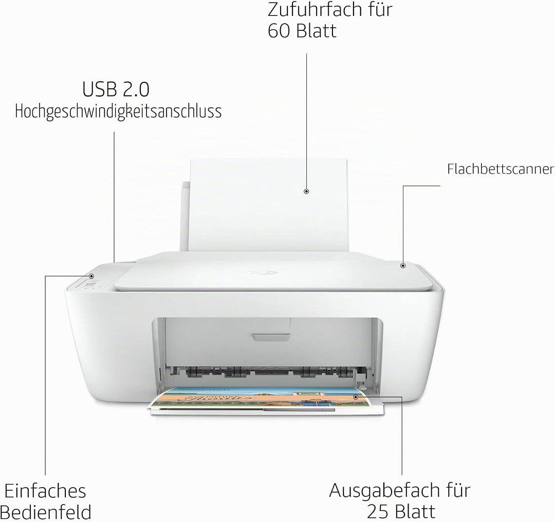 HP DeskJet 2320 A Thermo-Tintenstrahldrucker, A4, 4800 x 1200 DPI, 7,5 ppm
