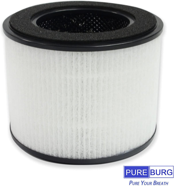 PUREBURG Ersatz-True-HEPA-Filter, kompatibel mit HIMOX H02-Luftreinigern, H13, 4-Stufen-Filtration,