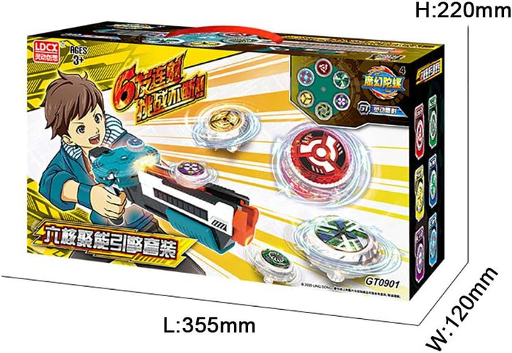 OBEST Kampfkreisel Set, Battling Tops mit Burst Launcher, Burst Turbo Kampfkreisel Magischer Kreisel