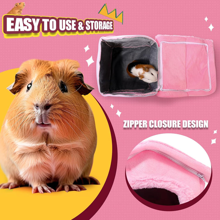Meerschweinchen Haus, Meerschweinchen Bett, teilbares Plüschdach, Kaninchen Haus, Kaninchen Bett, id