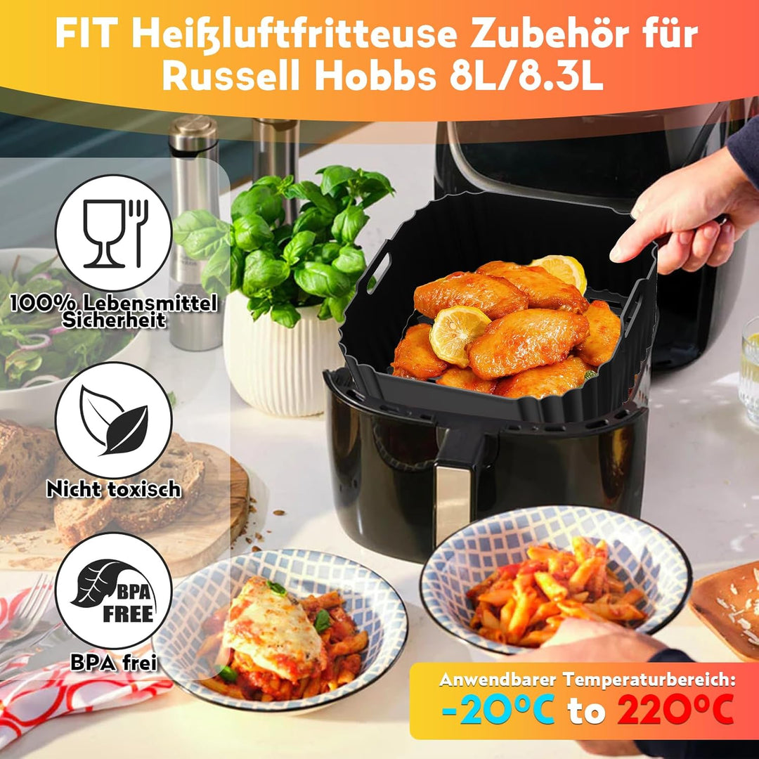 Russell Hobbs Heissluftfritteuse Zubehör, Airfryer Zubehör für Russell Hobbs Heissluftfritteuse XXL