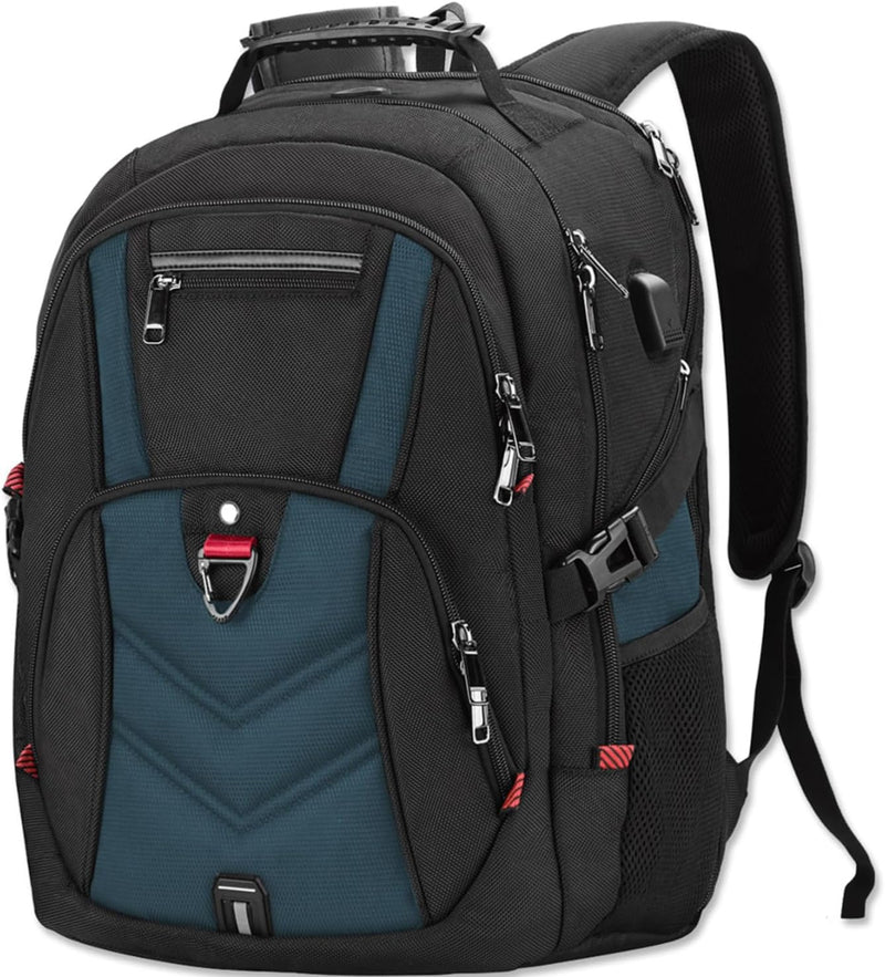 NEWHEY Laptop Rucksack Herren 18 Zoll Schulrucksack Jungen Teenager 18,4 USB Arbeit Business Wasserd