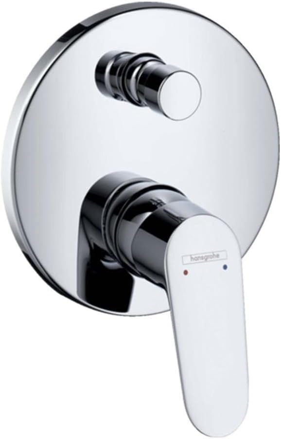 hansgrohe Focus Unterputz Wannenarmatur, für 2 Funktionen, Chrom Wanne ohne Sicherungskombination Ch