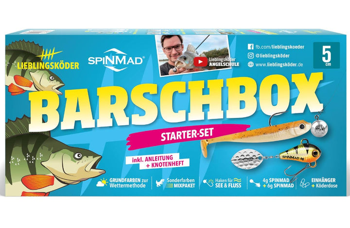 Lieblingsköder Barschbox - Angelset zum Barschangeln, Köderset, Kunstköderset, Köder zum Angeln auf
