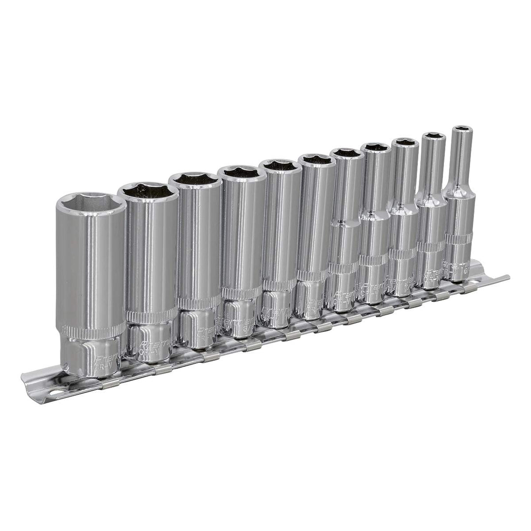 Socket Set 11pc 1/4"Sq Drive Deep WallDrive® Imperial 1 0,64 cm (1/4 Zoll), 1 0,64 cm (1/4 Zoll)