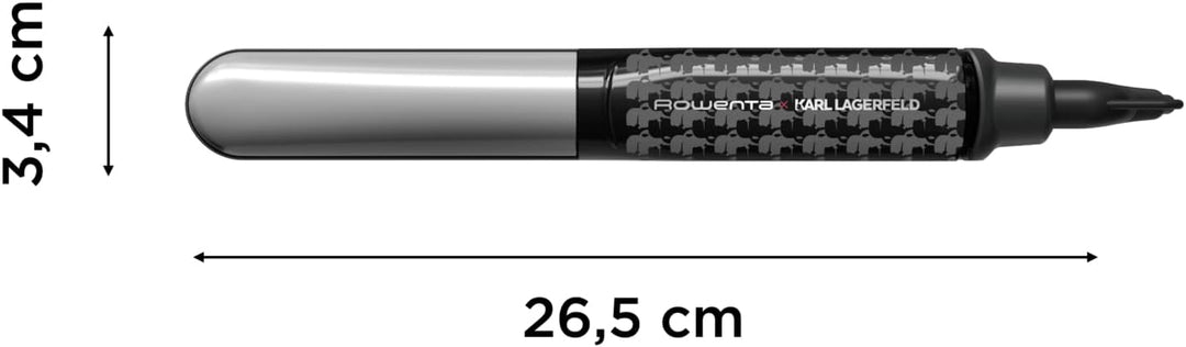Rowenta x KARL LAGERFELD Thermostyle Haarglätter, Titanium-Beschichtung, Straight & Curl, Temperatur