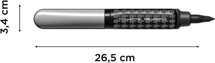 Rowenta x KARL LAGERFELD Thermostyle Haarglätter, Titanium-Beschichtung, Straight & Curl, Temperatur