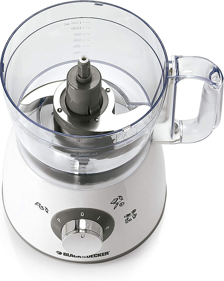 Black+Decker FX400 5in1 Multifunktionale Küchenmaschine 400W Power Motor, Raspeln, Schneiden, Häckse