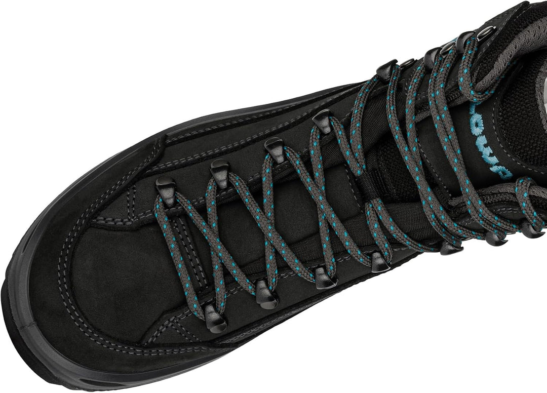 LOWA Renegade GTX MID Unisex Wanderstiefel Outdoor Goretex 37.5 EU Dunkelgrau Navy, 37.5 EU Dunkelgr