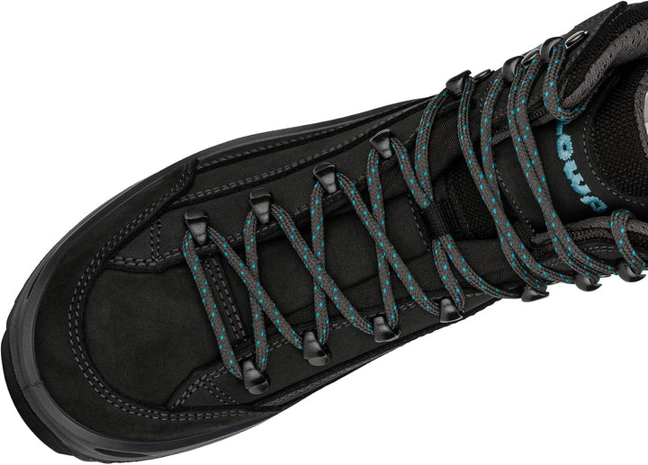 LOWA Renegade GTX MID Unisex Wanderstiefel Outdoor Goretex 37.5 EU Dunkelgrau Navy, 37.5 EU Dunkelgr