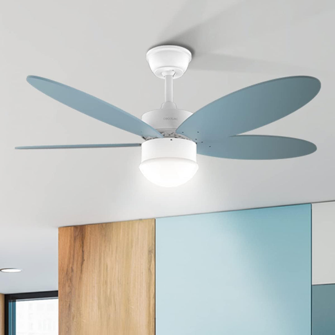 Cecotec Deckenventilator EnergySilence Aero 4260 Sky, 106 cm Spannweite | LED-Licht, 3 Lichtfarben,