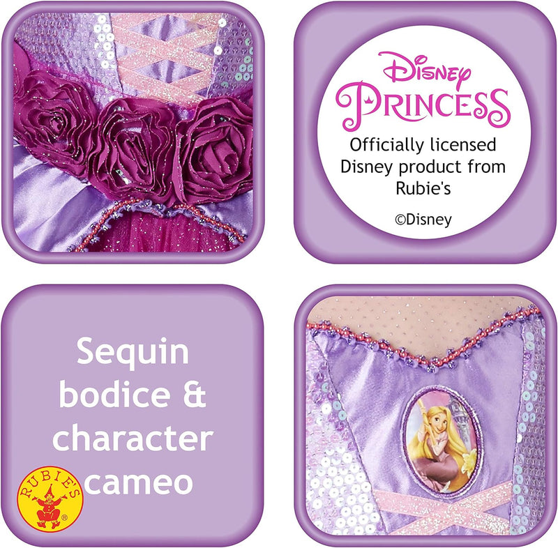 Rubie´s Offizielles Disney Princess Rapunzel Premium, Kind Kostüm – Medium Medium Ages 5 - 6, Medium