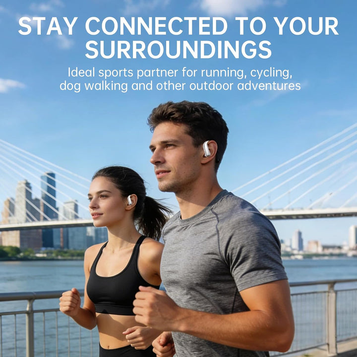 i70 Open-Ear-Ohrhörer Bluetooth 6.0 Kabellose Ohrhörer mit Ohrbügeln, Leichte &amp; Bequeme Sport-Open-E