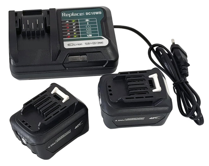 12V 4000mah Ersetzen 2pcs akku BL1041B mit DC10WD Ladegerät für makita BL1021B BL1016 TL064D TL064DZ
