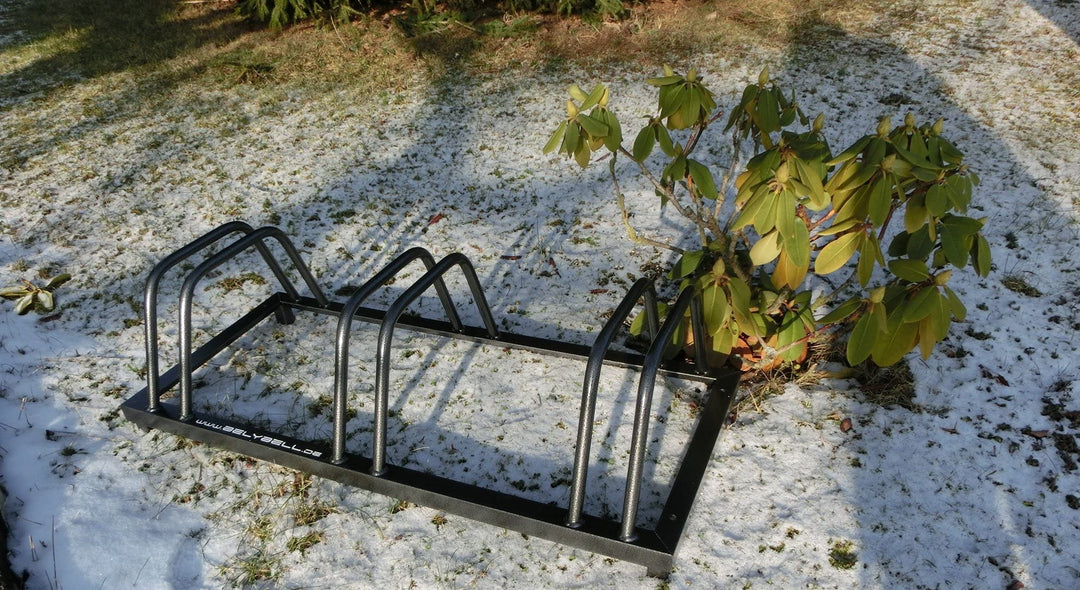 Belyrad Fahrradständer verzinkt, Oberfläche zusätzlich pulverbeschichtet Altsilber