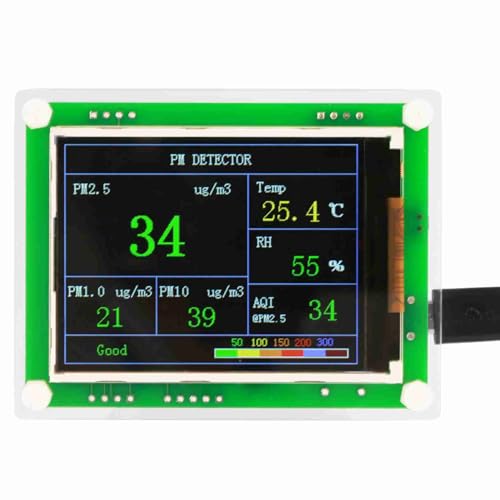 Luftqualitätsmonitor, Formaldehyddetektor, tragbarer multifunktionaler digitaler PM2.5-Luftqualitäts