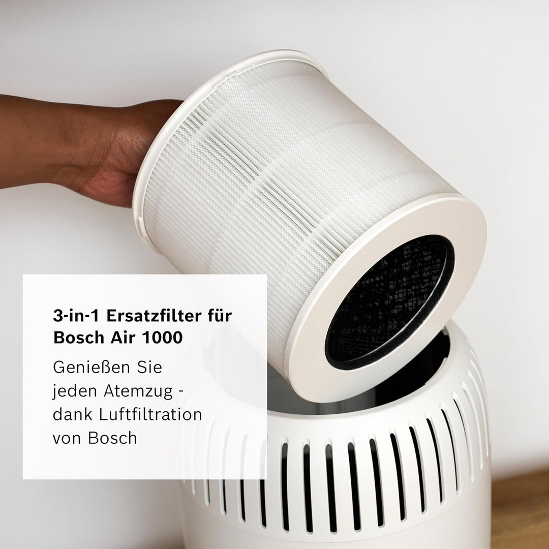 Bosch Original Air 1000 Filter für Luftreiniger - Ersatzfilter mit HEPA Filterschicht - 3-in-1, mit
