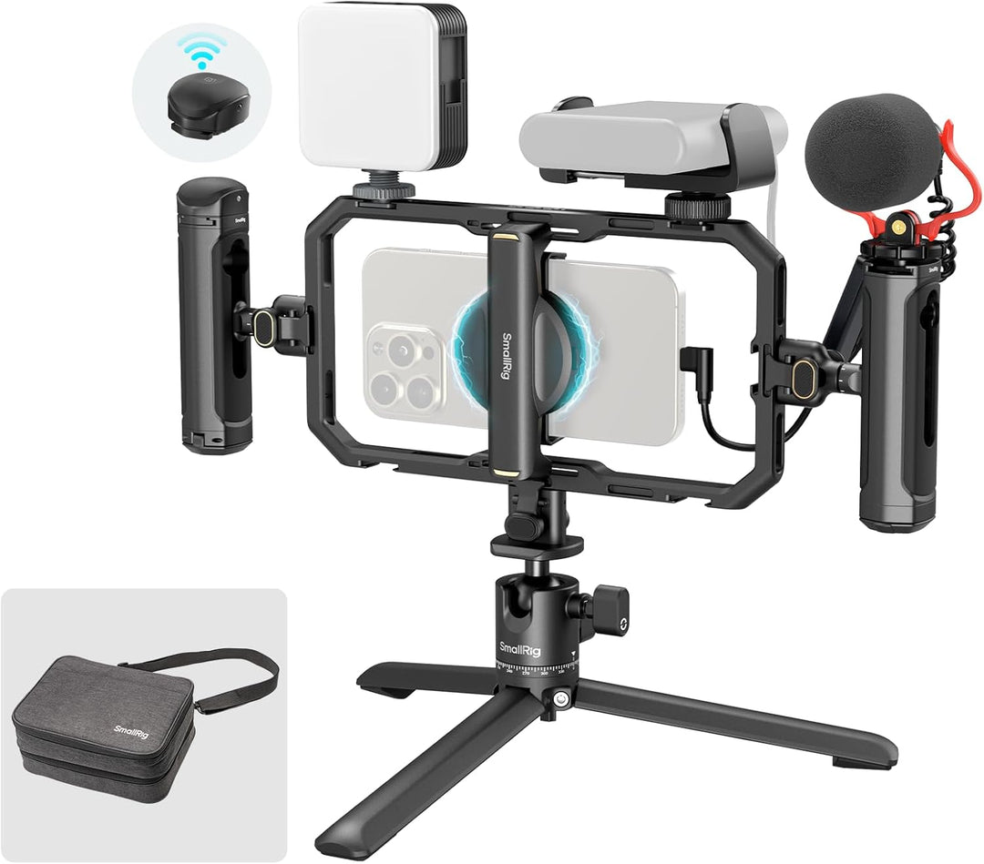 SmallRig All-in-One Universal Quick Release Phone Video Rig Kit Pro, Telefonstabilisator-Rig-Kit mit