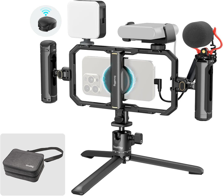 SmallRig All-in-One Universal Quick Release Phone Video Rig Kit Pro, Telefonstabilisator-Rig-Kit mit