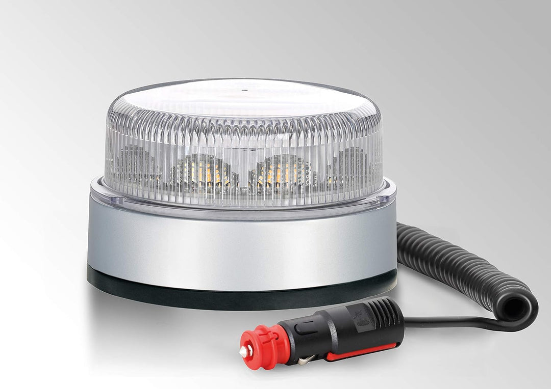 HELLA - LED-Blitz-Kennleuchte - K-LED Blizzard - 12/24V - gelb - Anbau/Magnetbefestigung - Kabel: 60