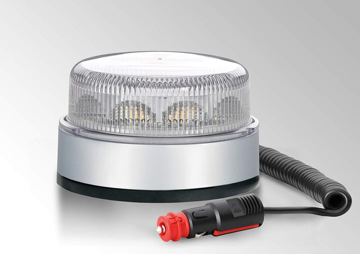 HELLA - LED-Blitz-Kennleuchte - K-LED Blizzard - 12/24V - gelb - Anbau/Magnetbefestigung - Kabel: 60
