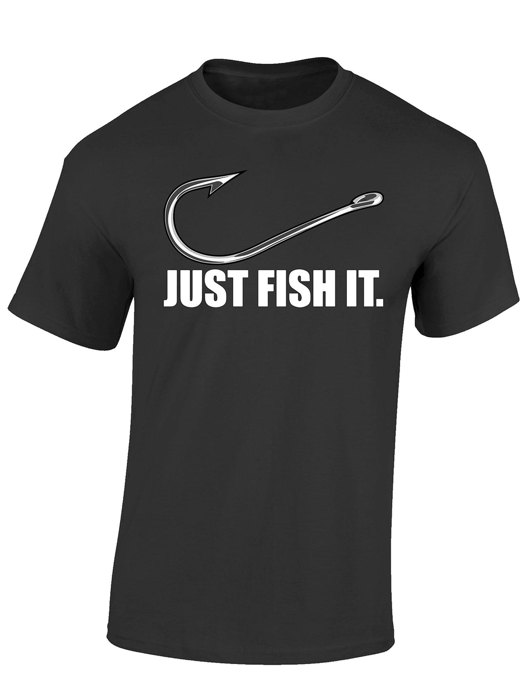 Angel T-Shirt Herren : Fish it - Angler Shirt Männer - Angelkleidung Zubehör Geschenke, Mausgrau